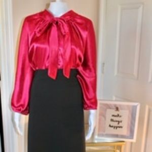 Pride & Joy long sleeve red & Black dress. Size 24W.